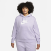 Nike Sportswear Club Fleece Women's Pullover Hoodie In Light Thistle,heather,white