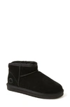 Fireside By Dearfoams Riverland Genuine Shearling Bootie In Black