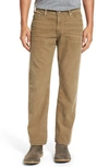 AG 'GRADUATE' TAILORED STRAIGHT LEG CORDUROY PANTS