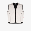 Gr10k Neutral Klopman Pointer Zipped Vest In Neutrals