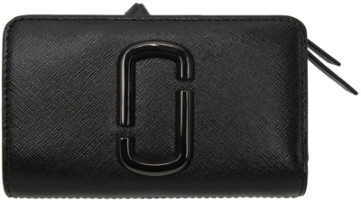 Marc Jacobs Black Snapshot Compact Wallet In 001 Black
