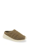 Gola Orbit Water Resistant Quilted Mule Sneaker In Khaki