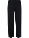 EDWARD CRUTCHLEY KNITTED CASHMERE STRAIGHT-LEG TROUSERS
