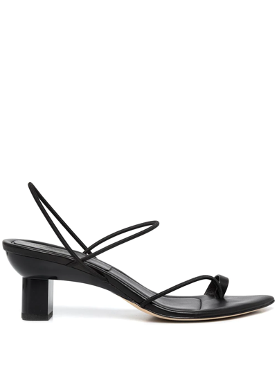 3.1 Phillip Lim Women's Verona Pointed Toe Mid Heel Thong Sandals In Black