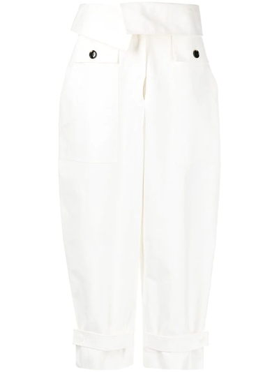 3.1 Phillip Lim / フィリップ リム Wide-leg Cropped Trousers In Yellow