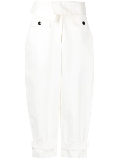 3.1 Phillip Lim Wide-leg Cropped Trousers In Yellow