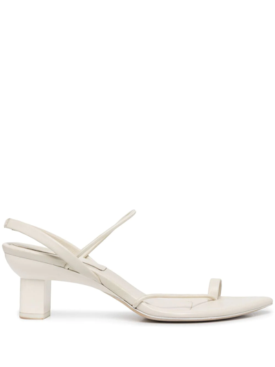 3.1 Phillip Lim Women's Verona Pointed Toe Mid Heel Thong Sandals In Bone