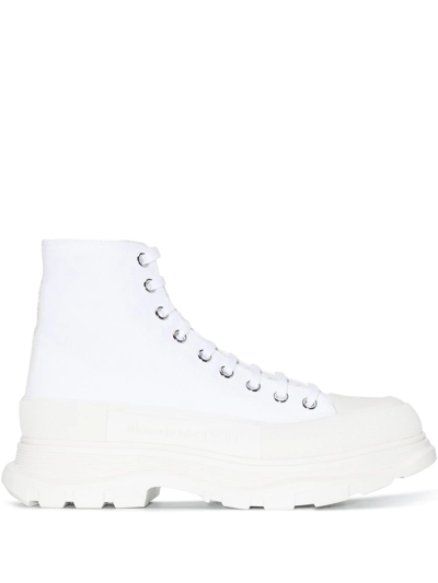 Alexander Mcqueen Tread Low-top Sneakers In White