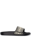 Jimmy Choo Fitzf Slides In Schwarz