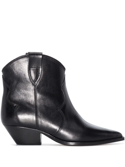 Isabel Marant Dewina Heeled Ankle Boots In Black