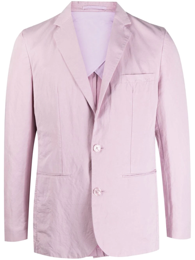 Orlebar Brown Fitted Single-breasted Button Blazer In Rosa