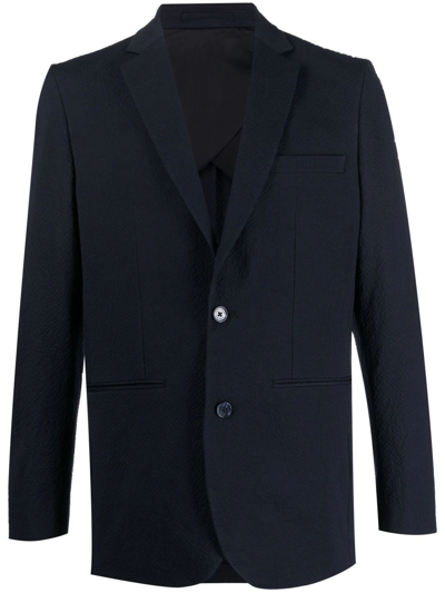 Orlebar Brown Fitted Single-breasted Button Blazer In Blau