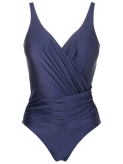 Lygia & Nanny Maisa Ruched Swimsuit In Blue