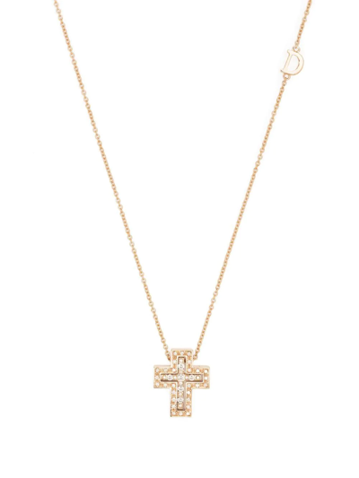 Damiani 18kt Rose Gold Belle Époque Diamond Necklace In Pink