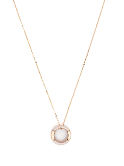 Damiani 18kt Rose Gold D.icon Diamond Pendant Necklace In Pink