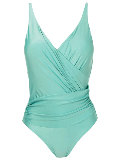 Lygia & Nanny Maisa Ruched Swimsuit In Blue