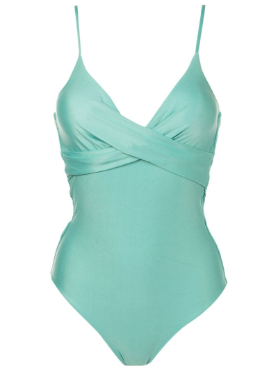 Lygia & Nanny Bianca Ruched Swimsuit In Blue