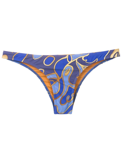 Lygia & Nanny Graphic-print Bikini In Blue