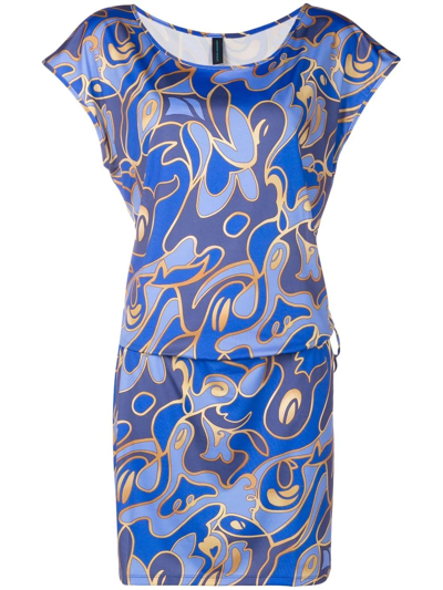 Lygia & Nanny Graphic-print Dress In Blue