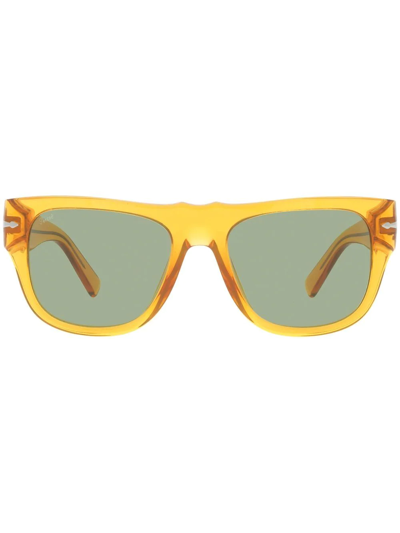 Persol Rectangle-frame Sunglasses In Orange