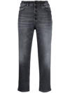 DONDUP MID-RISE CROPPED JEANS