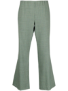 P.A.R.O.S.H HOUNDSTOOTH FLARED TROUSERS