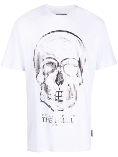 Philipp Plein Skull-print T-shirt In Weiss