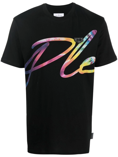 Philipp Plein Logo-print Detail T-shirt In Schwarz