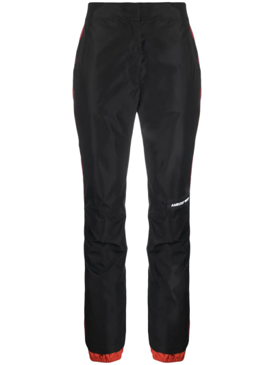 Ambush Contrast-trim Logo-panel Trousers In 4810 Multicolor Black