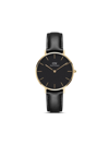 Daniel Wellington Petite Sheffield Leather Ladies Watch In Schwarz
