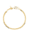 Hatton Labs Engraved-logo Sterling Silver Bracelet In Gold