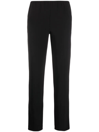 P.a.r.o.s.h Cropped Elasticated Leggings In Black