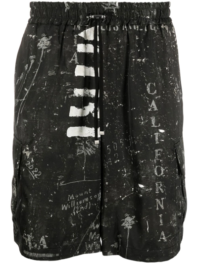 Amiri Abstract-prints Bermuda Shorts In Multi