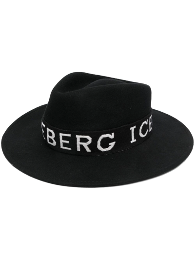 Iceberg Embroidered-logo Fedora Hat In 9000