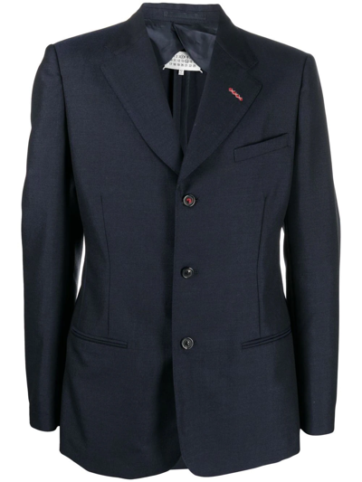 Maison Margiela Single-breasted Tailored Blazer In Blau