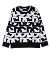 Dolce & Gabbana Intarsia-knit Logo Jumper In Schwarz