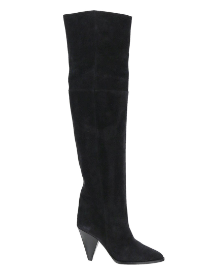 Isabel Marant Slouchy Boots In Black