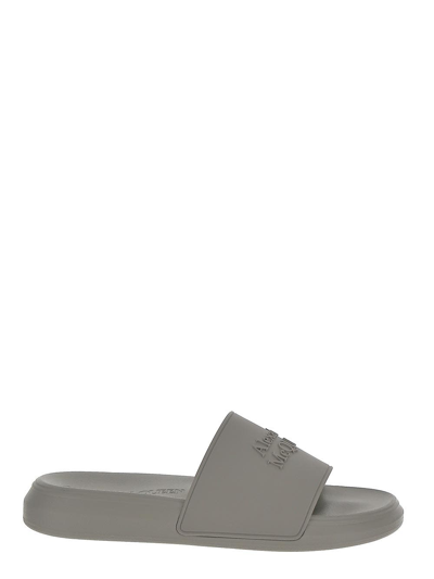 Alexander Mcqueen Oversize Hybrid Sandal In Grey