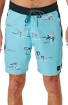 Rip Curl Mirage Double Up Board Shorts In Aqua