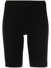 Dsquared2 Logo-waistband High-waist Shorts In Schwarz