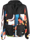 AMBUSH ABSTRACT-PATTERN PANELED TECHNICAL JACKET