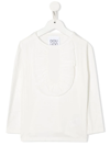 Douuod Frill-detail Long-sleeve T-shirt In Nude