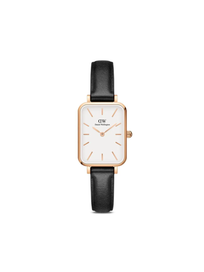 Daniel Wellington Quadro Sheffield Watch, 20mm X 26mm In White/black