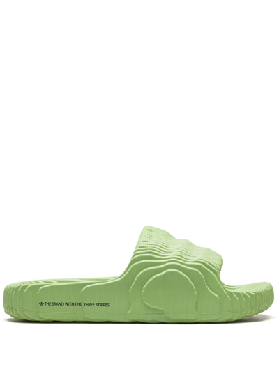 Adidas Originals Adilette 22 Slides In Green