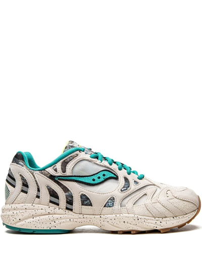 Saucony Grid Azura 2000 Sneakers In Creme Blue