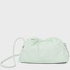 Mansur Gavriel Mini Cloud Leather Clutch In Sage