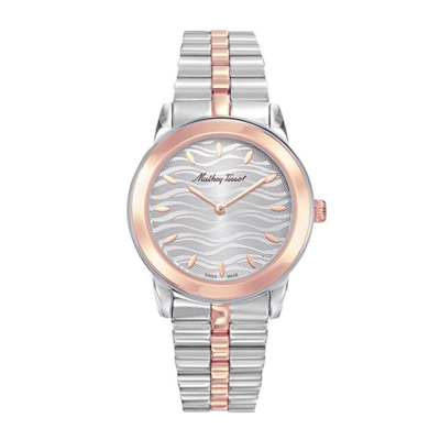 Mathey-tissot Artemis Quartz Silver Dial Ladies Watch D10860bs In Two Tone  / Gold / Gold Tone / Rose / Rose Gold / Rose Gold Tone / Silver