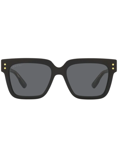 Gucci Eyewear Square Frame Sunglasses In Schwarz