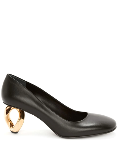 Jw Anderson J.w. Anderson Black Leather Pumps In Nero