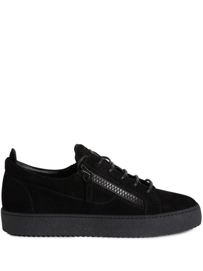 Giuseppe Zanotti Frankie Sneakers In Black Suede